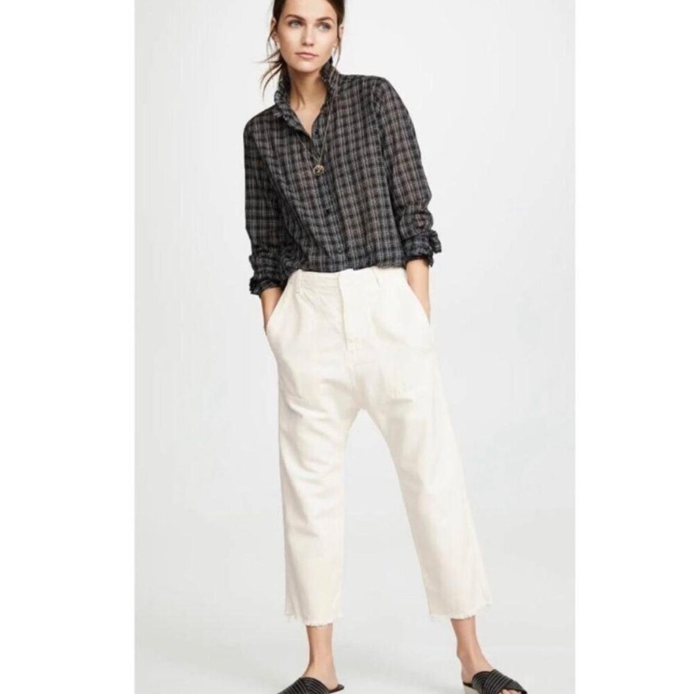 Nili Lotan Luna Pants in Eggshell Size 2